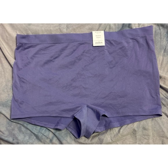 Auden Plus Size Purple Super Soft Seamless Boyshort Panties,‎ 2X (20-22) - Picture 1 of 4